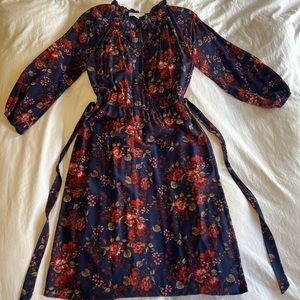 Amour Vert • Virginia Red Winterbloom 100% Silk Dress - NWOT